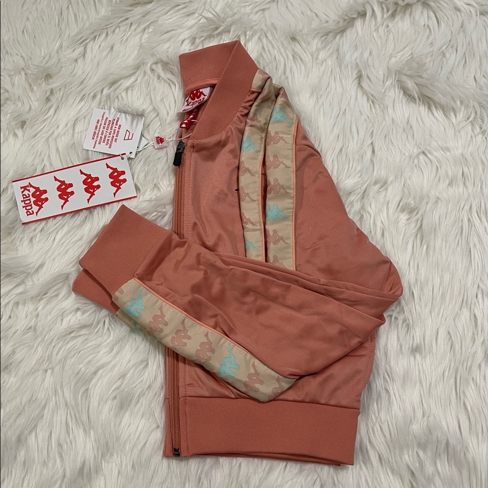 Kappa sweater WOMEN PINK CORAL BEIGE LT-GREEN